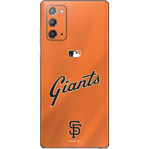 MLB San Francisco Giants Alternate Home Jersey Galaxy Note20 5G Skin